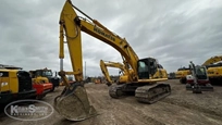 Used Komatsu Excavator in yard